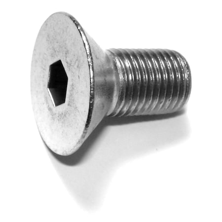 Midwest Fastener 3/8"-24 Socket Head Cap Screw, Flat, Plain 18-8 Stainless Steel, 3/4 in Length, 5 PK 79193